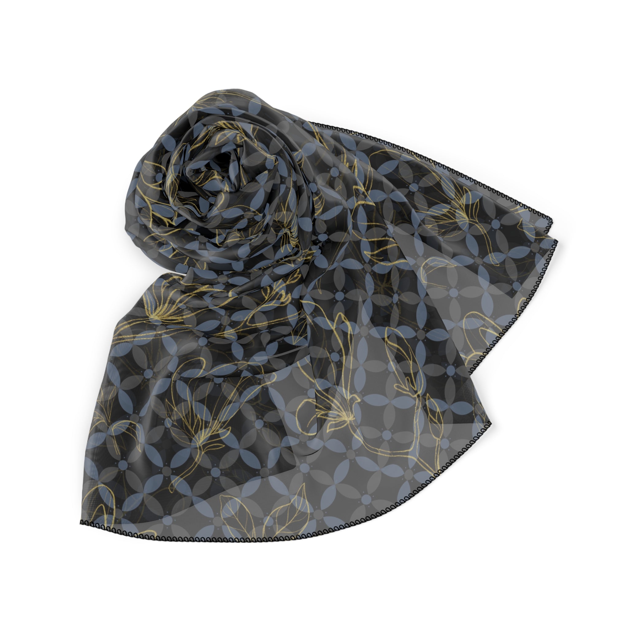 Couture & Vie Chiffon Scarf - Starlight Lattice