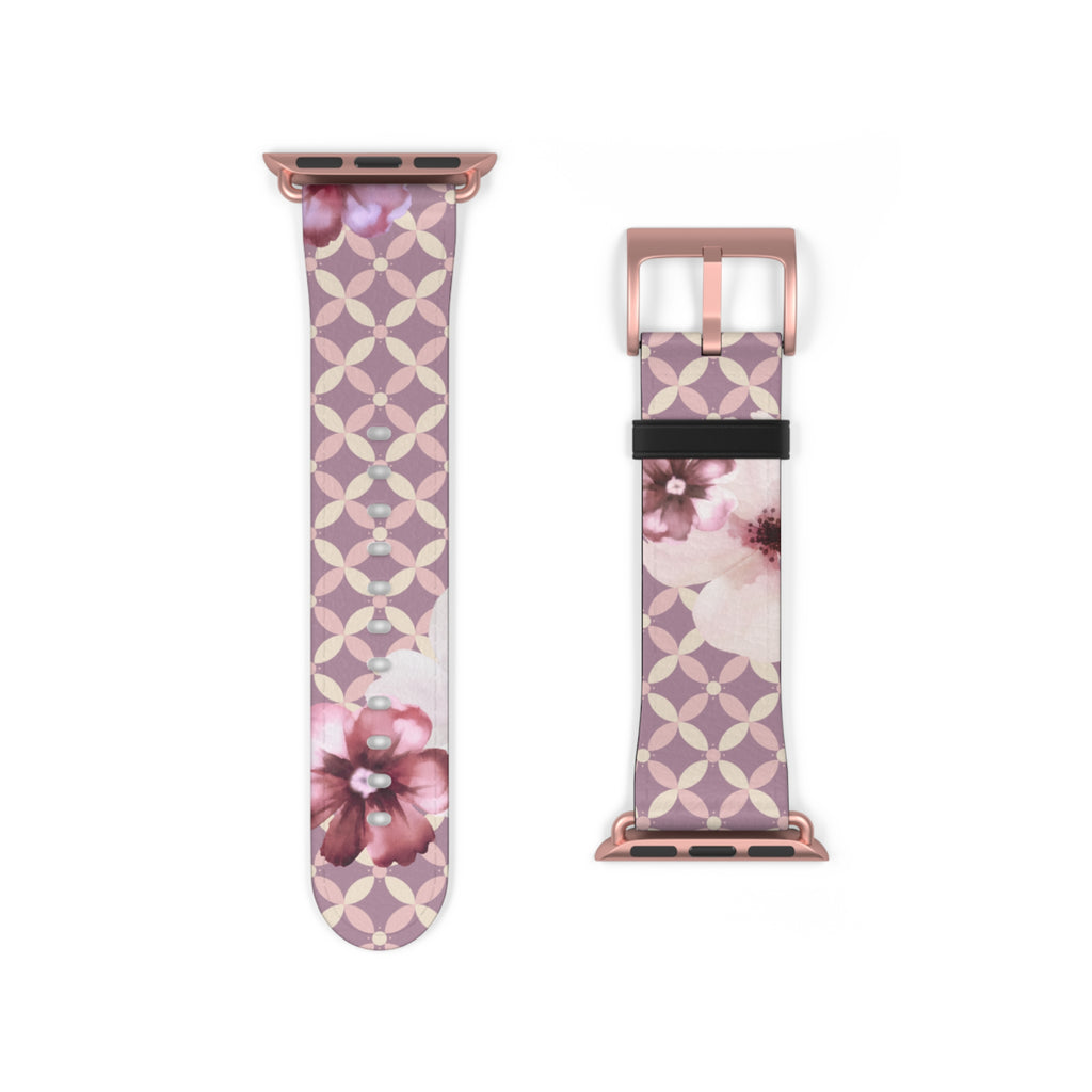 Couture & Vie Apple Watch Strap – Cerise Fleur