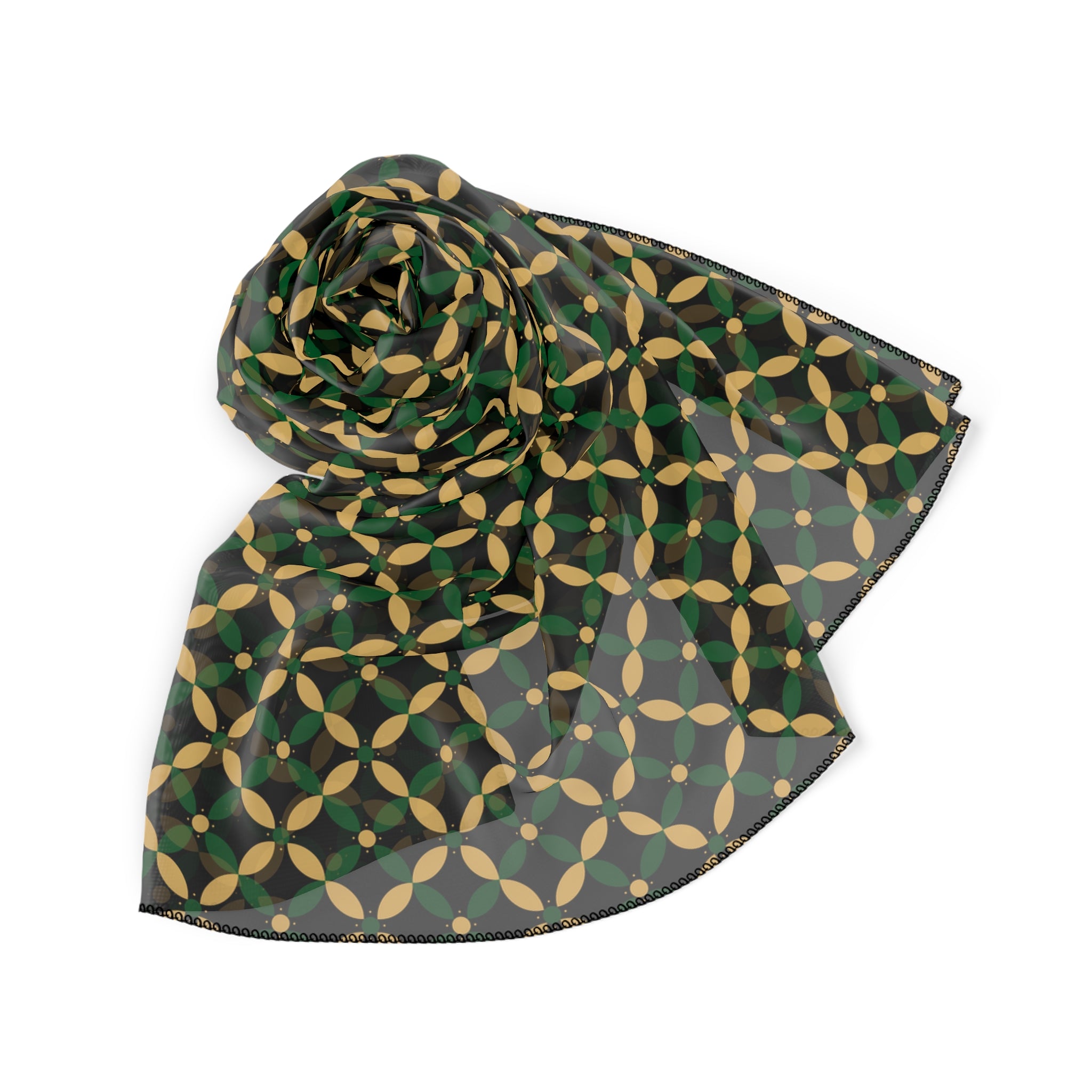 Couture & Vie Chiffon Scarf - Forest Emerald