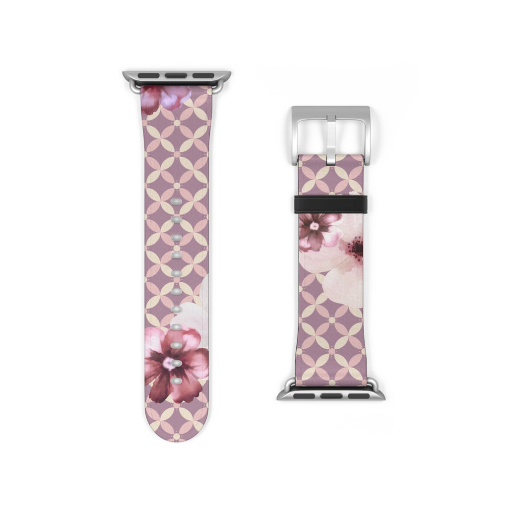 Couture & Vie Apple Watch Strap – Cerise Fleur
