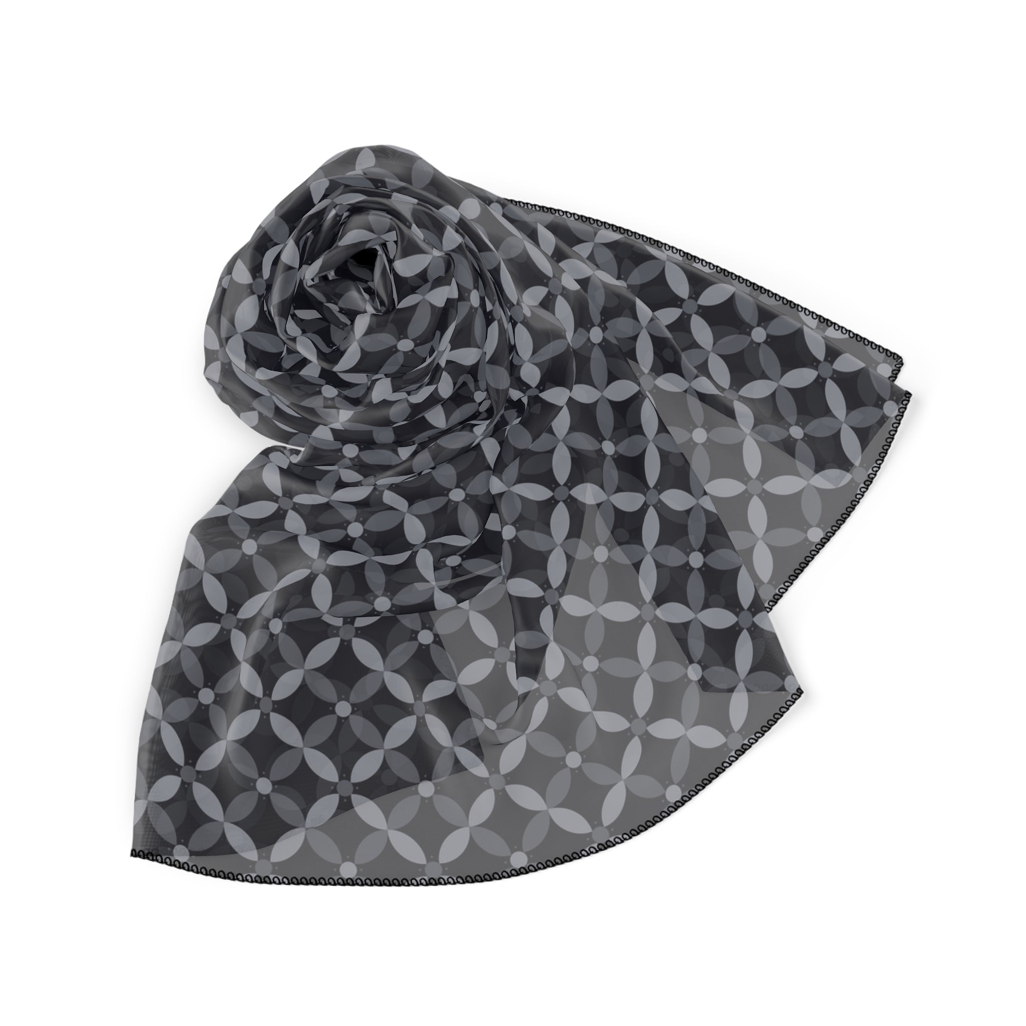 Couture & Vie Chiffon Scarf - Midnight Noir