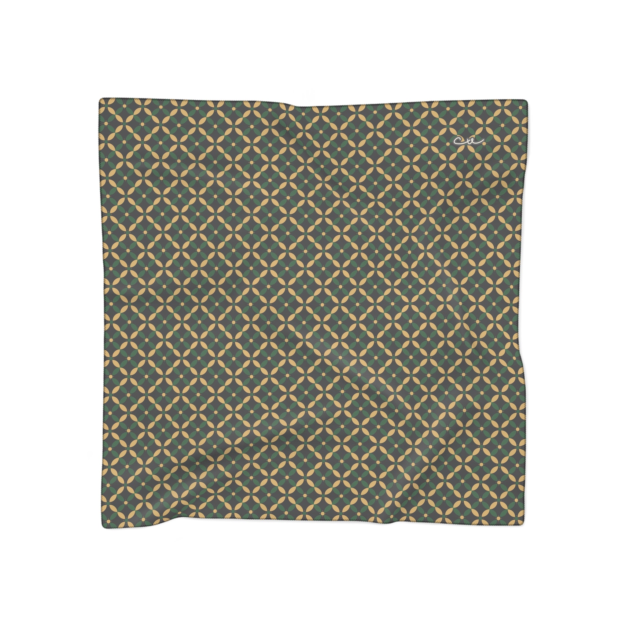 Couture & Vie Chiffon Scarf - Forest Emerald