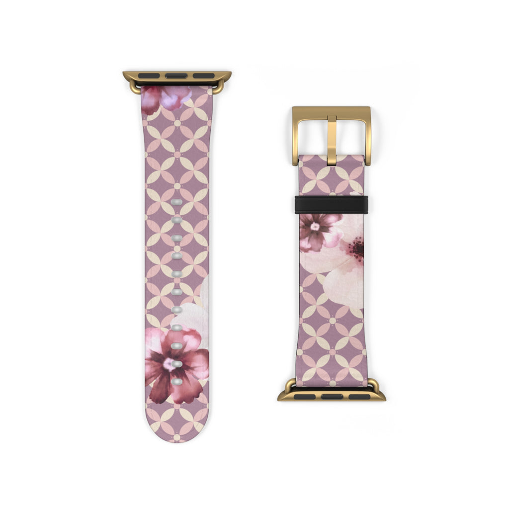 Couture & Vie Apple Watch Strap – Cerise Fleur