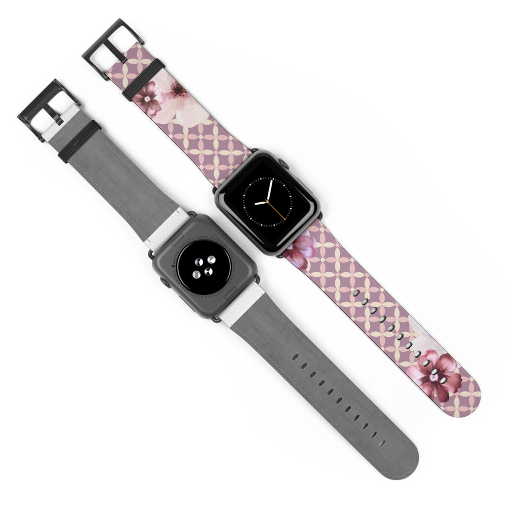Couture & Vie Apple Watch Strap – Cerise Fleur