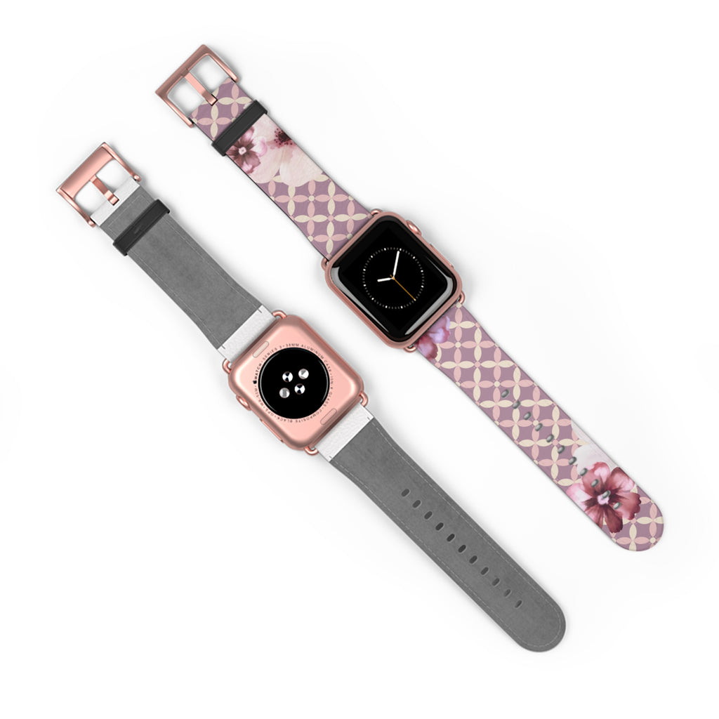 Couture & Vie Apple Watch Strap – Cerise Fleur