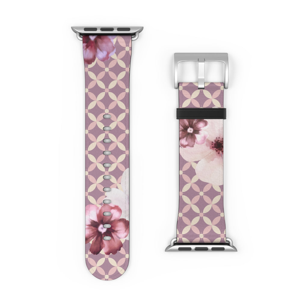 Couture & Vie Apple Watch Strap – Cerise Fleur