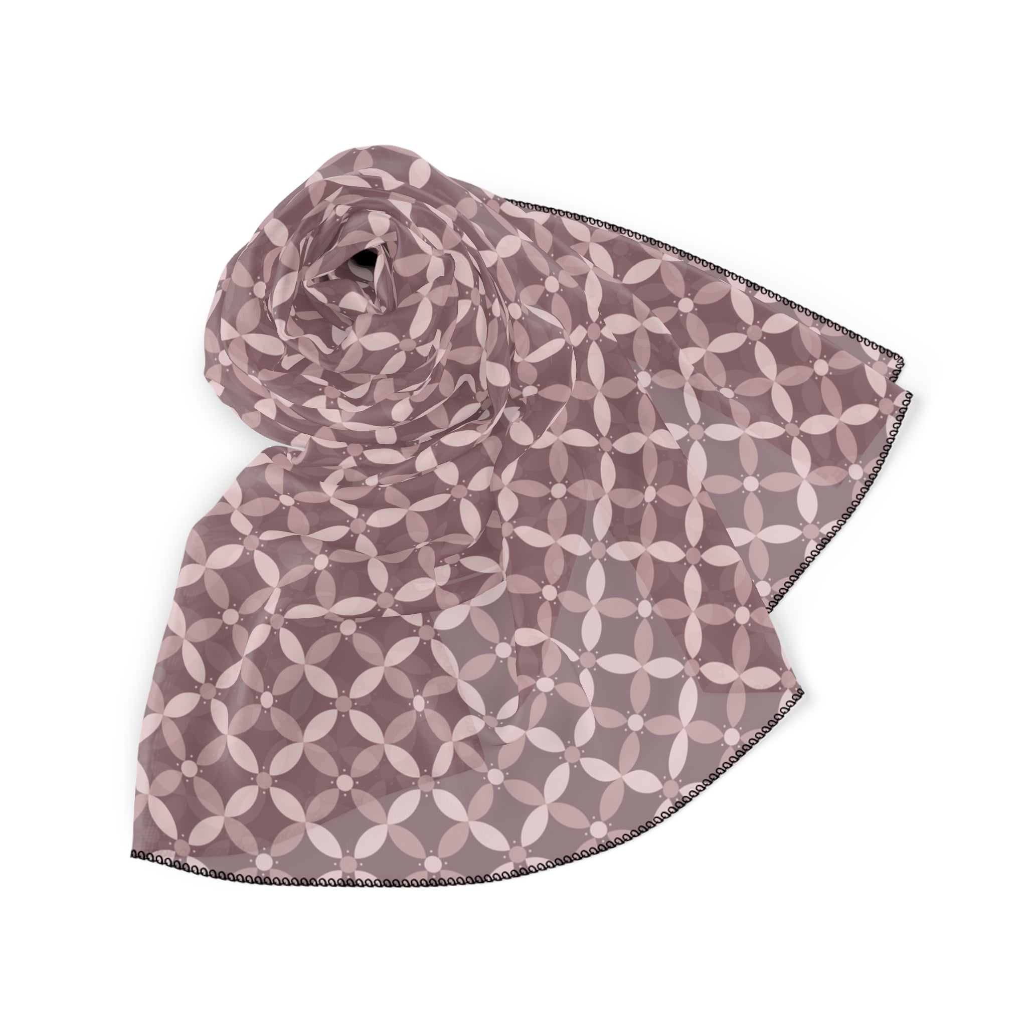 Couture & Vie Chiffon Scarf - Dusky Rosé