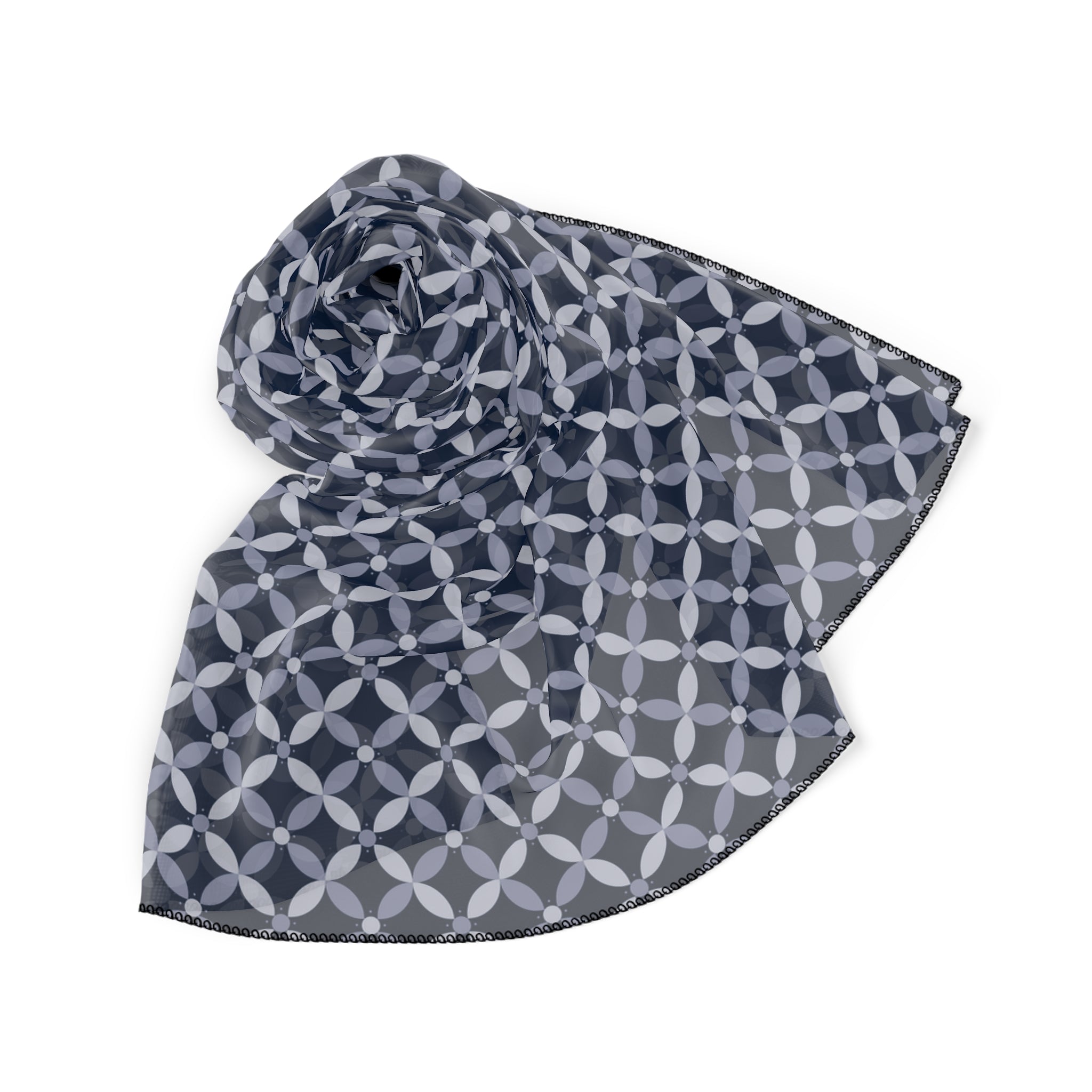 Couture & Vie Chiffon Scarf - Azure Blue