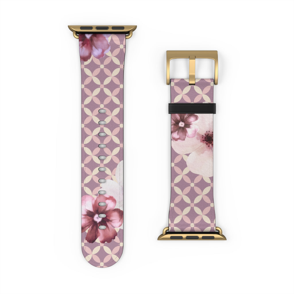 Couture & Vie Apple Watch Strap – Cerise Fleur