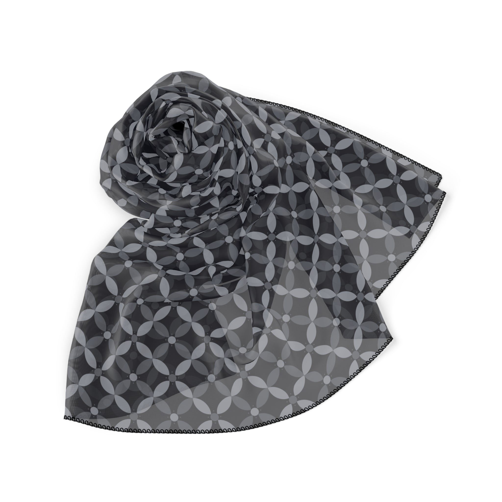 Couture & Vie Chiffon Scarf - Midnight Noir