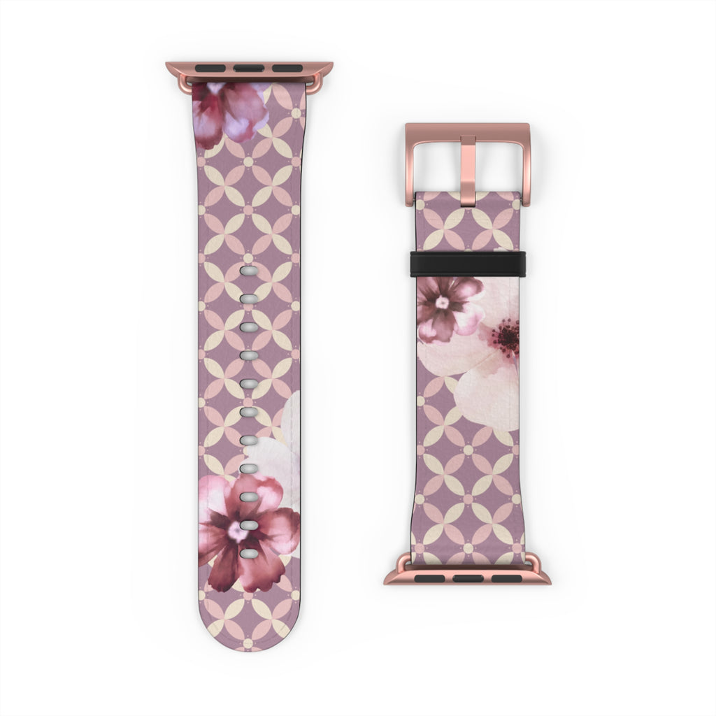 Couture & Vie Apple Watch Strap – Cerise Fleur