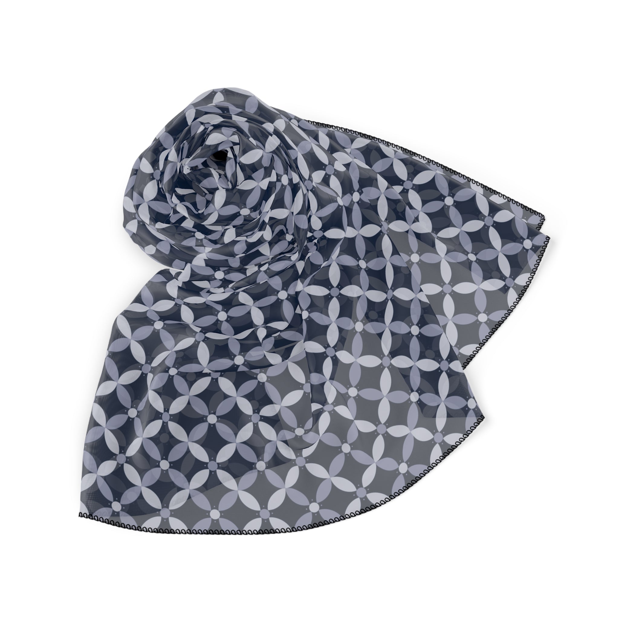 Couture & Vie Chiffon Scarf - Azure Blue