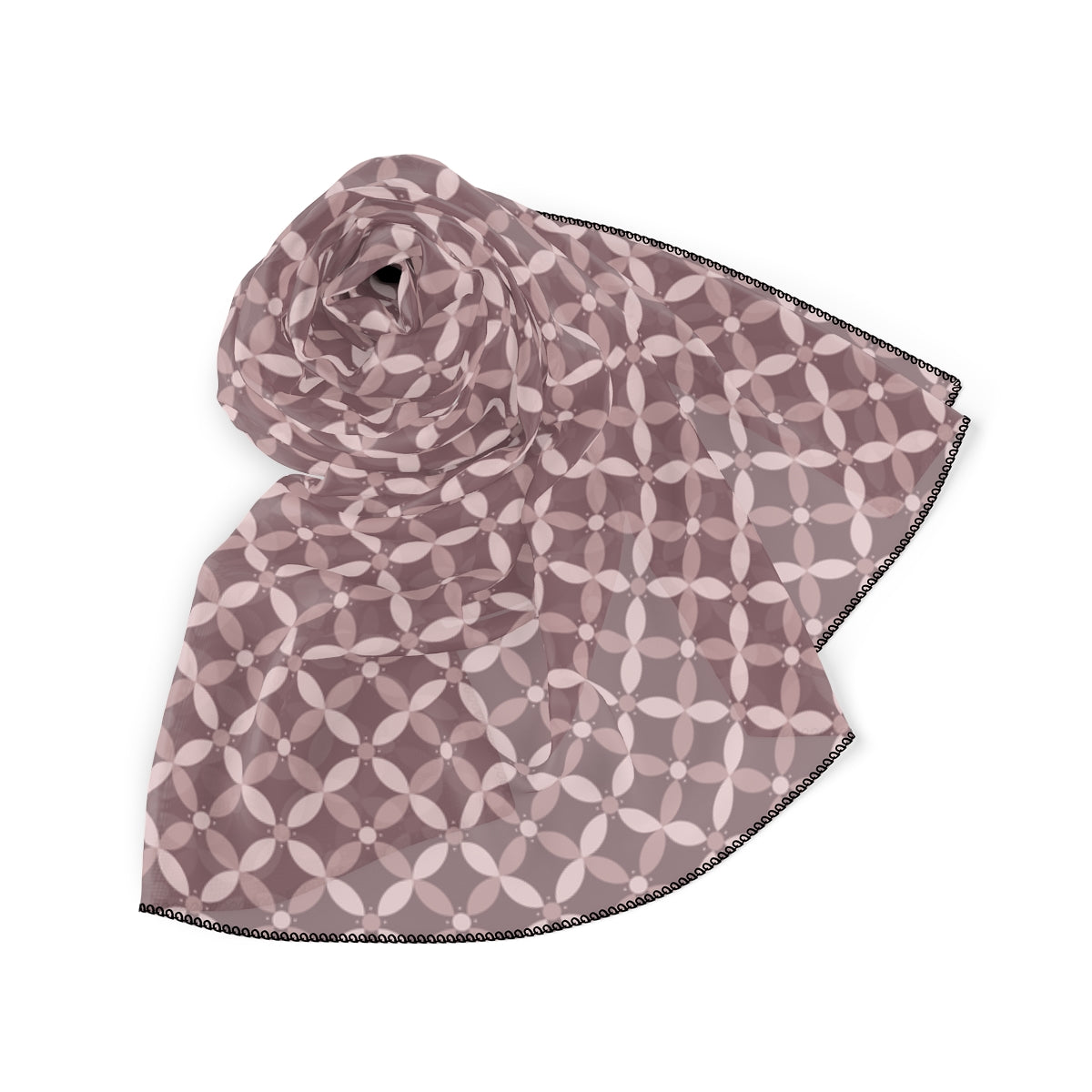 Couture & Vie Chiffon Scarf - Dusky Rosé